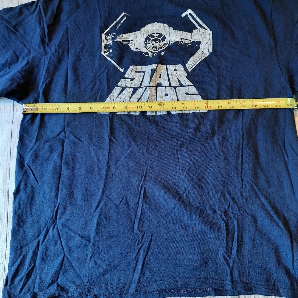 Star Wars Men Tie Fighter Navy Blue Tee Shirt 2XL - Picture 4 of 5